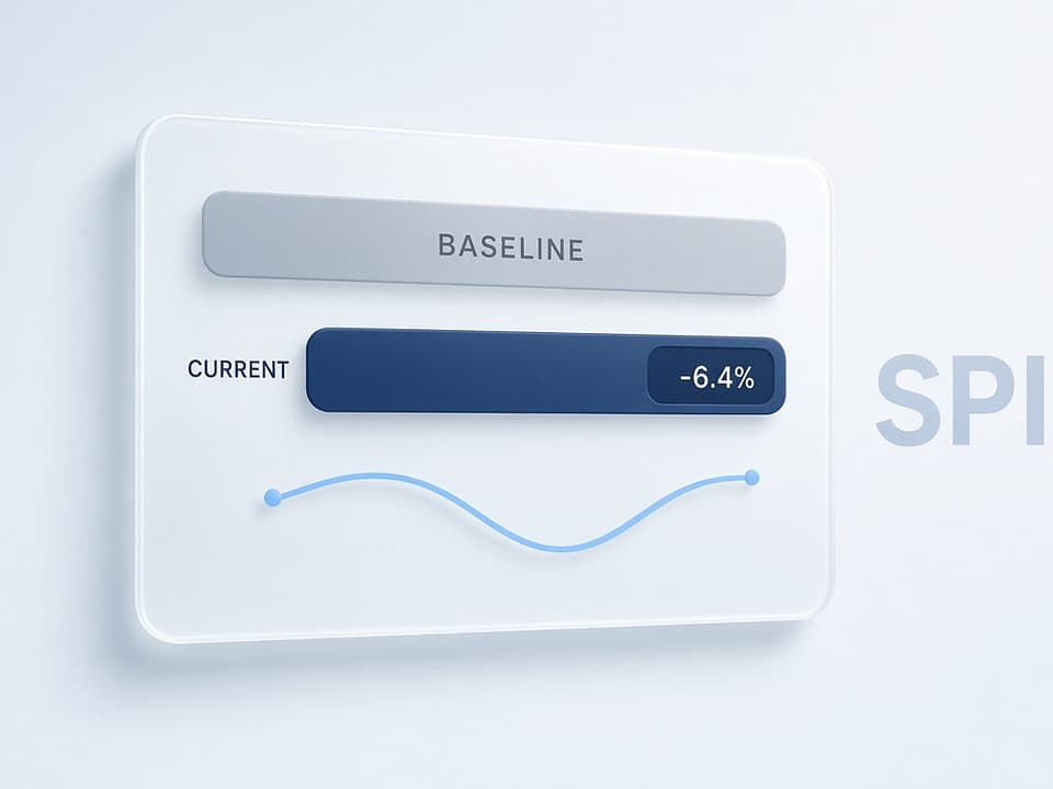 Variance and trend tracking visualization